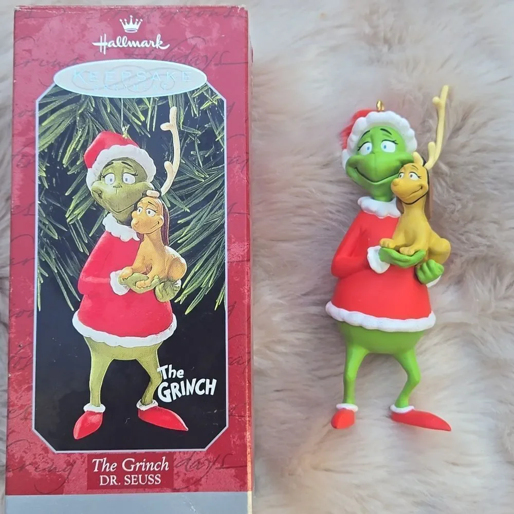 Hallmark Dr. Suess Grinch And Max Ornament, Vintage 1998